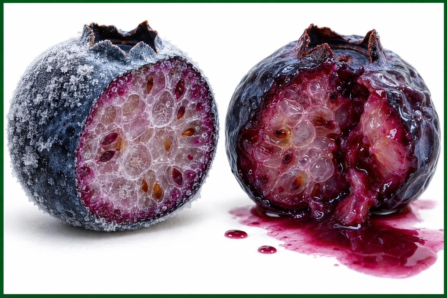 Why Thawed Blueberries Become Soft and Release Purple Juice - visual guide for the method described in this section.