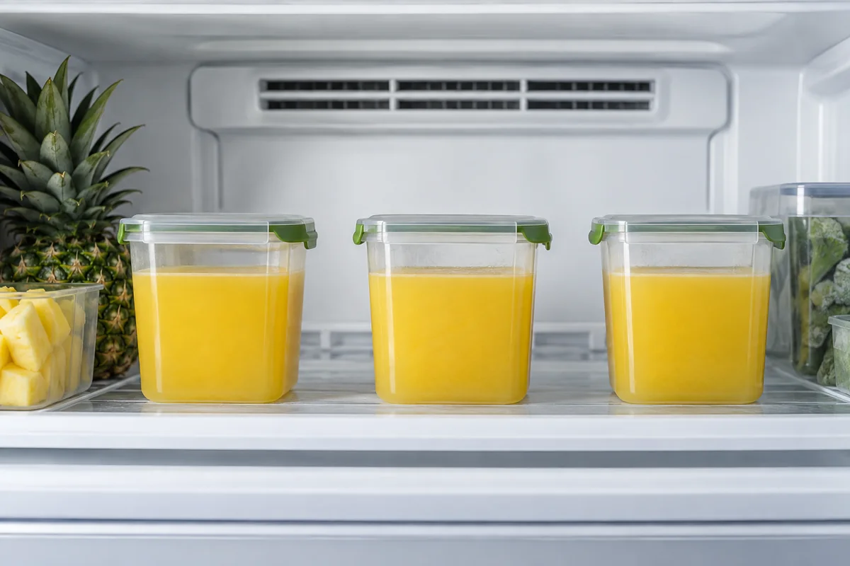 How to Freeze Pineapple Juice Safely