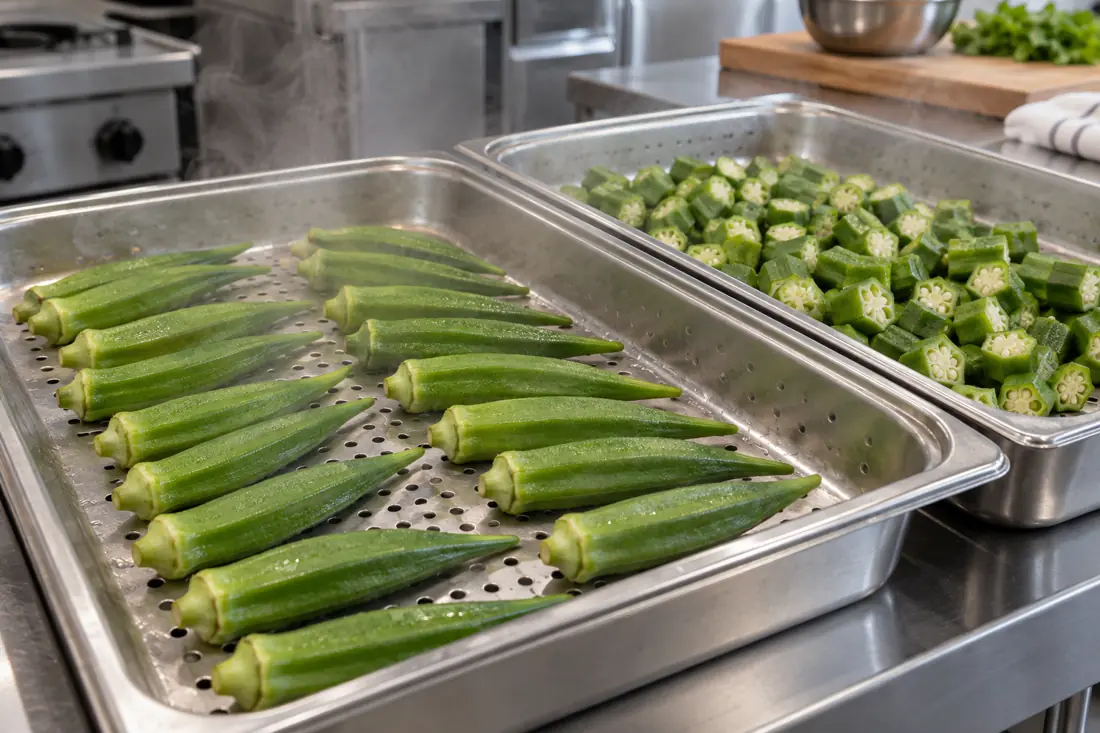 Scale steaming for foodservice and frozen specifications visual explanation